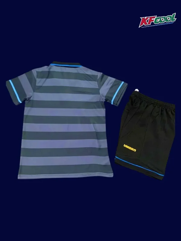 Inter Milan Away Classic Retro Kids kits 199798B - KFCool – Football Jerseys & Soccer Kits Store Inter Milan 1997 98 kids away retro jersey back with soft construction and practical rear panel