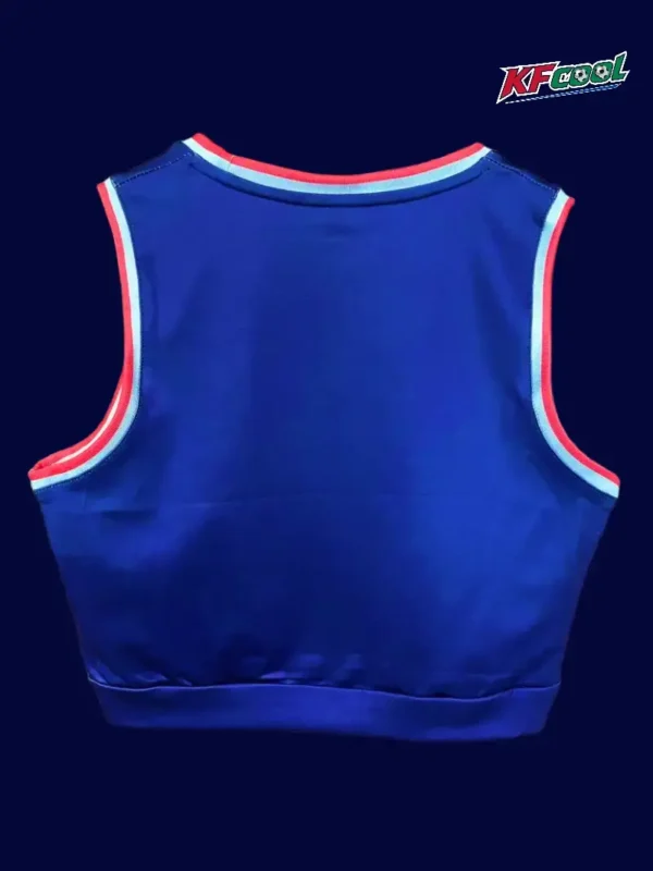 Japan home blue women 26/27 yoga vest back racer cut