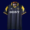 Juventus Away Black Classic Retro Jersey 199597A - KFCool – Football Jerseys & Soccer Kits Store Juventus 1995 97 away black classic retro jersey front with rare dark palette