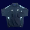 Juventus Black Windbreaker 2526 Fans Version1 - KFCool – Football Jerseys & Soccer Kits Store Juventus 25 26 black windbreaker front fans version with sleek design
