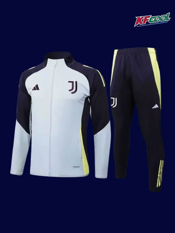 Juventus Grey Black Polo Tracksuit 2526 Fans Version1 - kfcool.com Juventus grey black polo tracksuit 25/26 fans version front sporty design