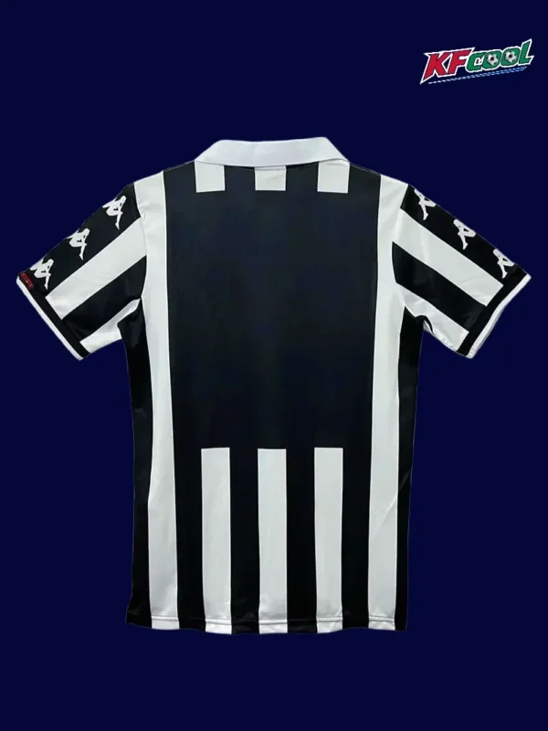 Juventus 1999 00 home classic retro jersey back with plain rear panel