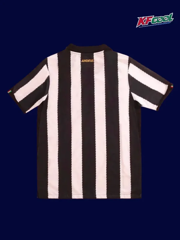 Juventus 2010 11 home classic retro jersey back with traditional rear layout