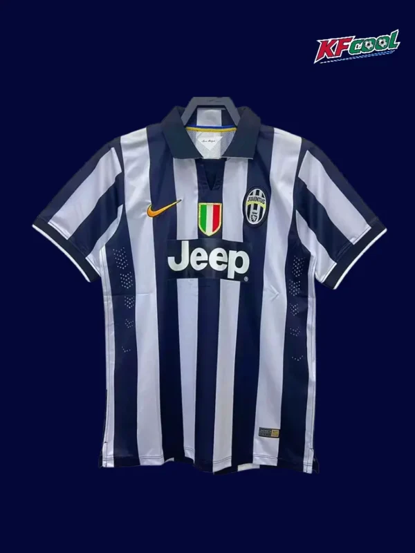 Juventus 2014 15 home classic retro jersey front with championship era stripes