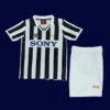 Juventus 1995 97 kids home classic retro jersey front child size stripes