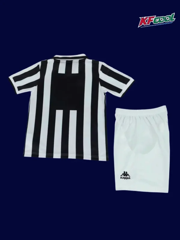 Juventus 1995 97 kids home classic retro jersey back with durable rear