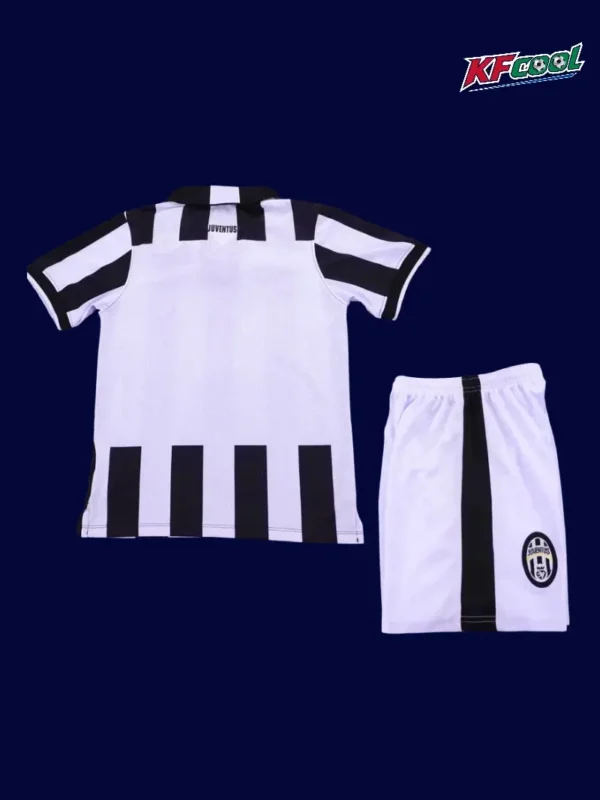 Juventus 2014 15 kids home classic retro jersey back with child friendly rear