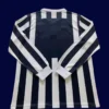Juventus 1984 85 home classic retro long sleeve jersey back with extended sleeves