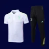 Juventus white polo tracksuit 25/26 fans version front classic sporty look