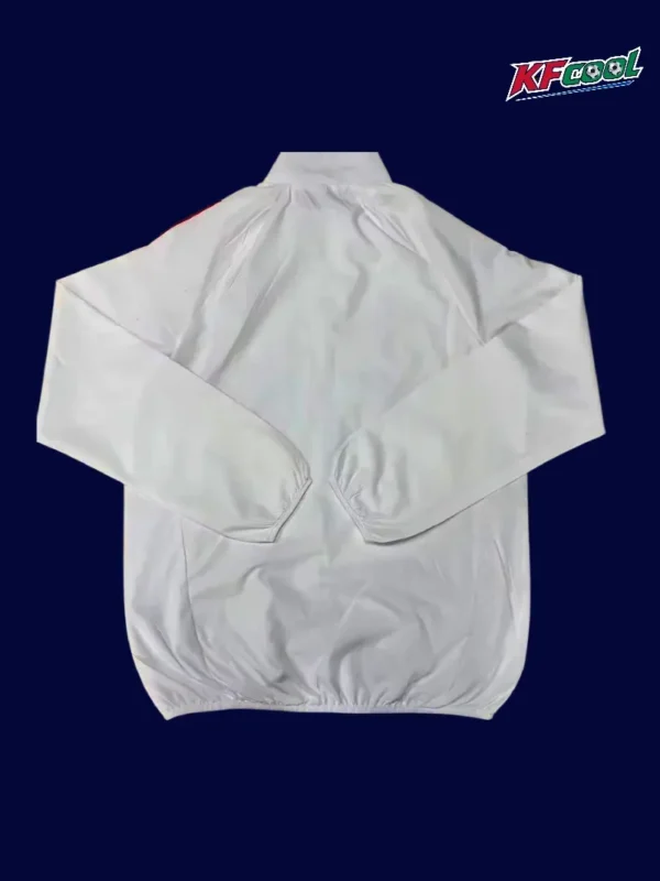 Juventus White Windbreaker 2526 Fans Version2 - KFCool – Football Jerseys & Soccer Kits Store Juventus 25 26 white windbreaker back with clean sporty rear