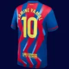 Lamine Yamal Barcelona fourth El Clásico jersey back 25/26 with #10, breathable high-quality design.