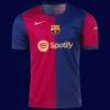 Lamine Yamal Barcelona home jersey front 24/25 UCL Font, high-quality breathable fan gear.