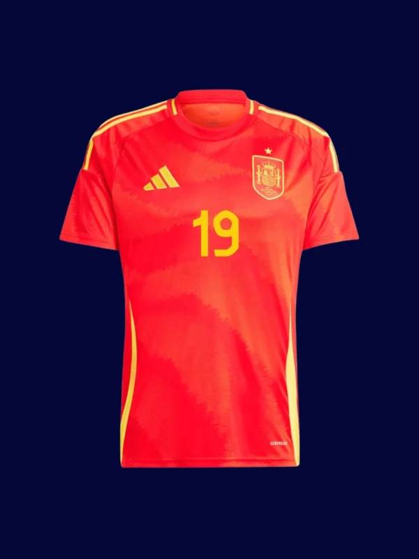 Lamine Yamal #19 Spain Home Jersey 2024A - kfcool.com