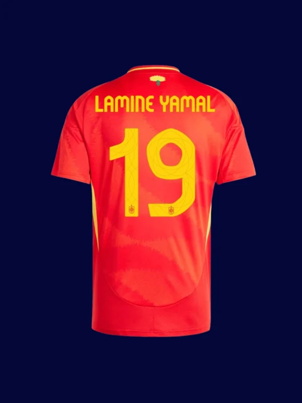Lamine Yamal #19 Spain Home Jersey 2024B - kfcool.com