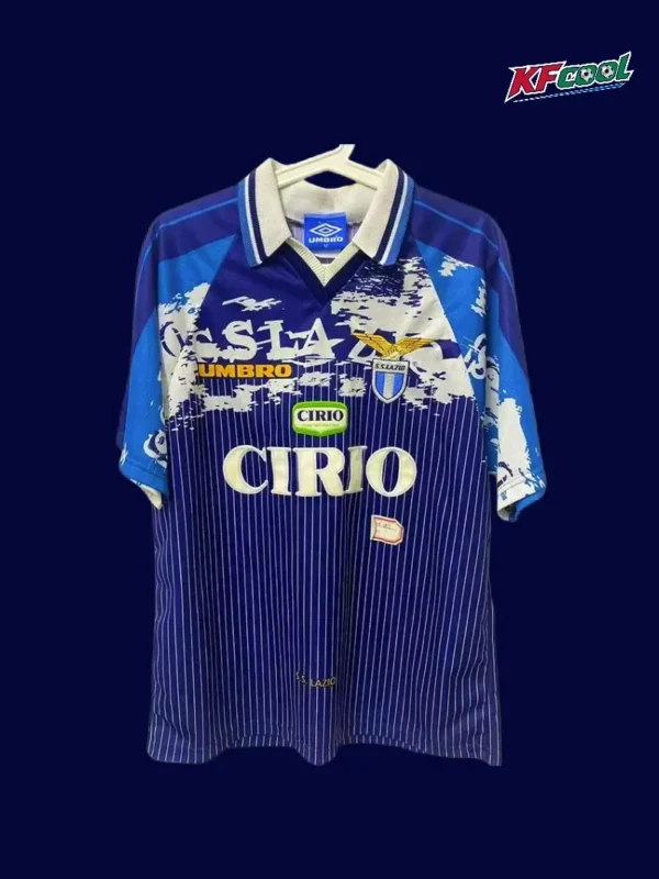 Lazio away classic retro jersey 1996/97 front vintage football shirt