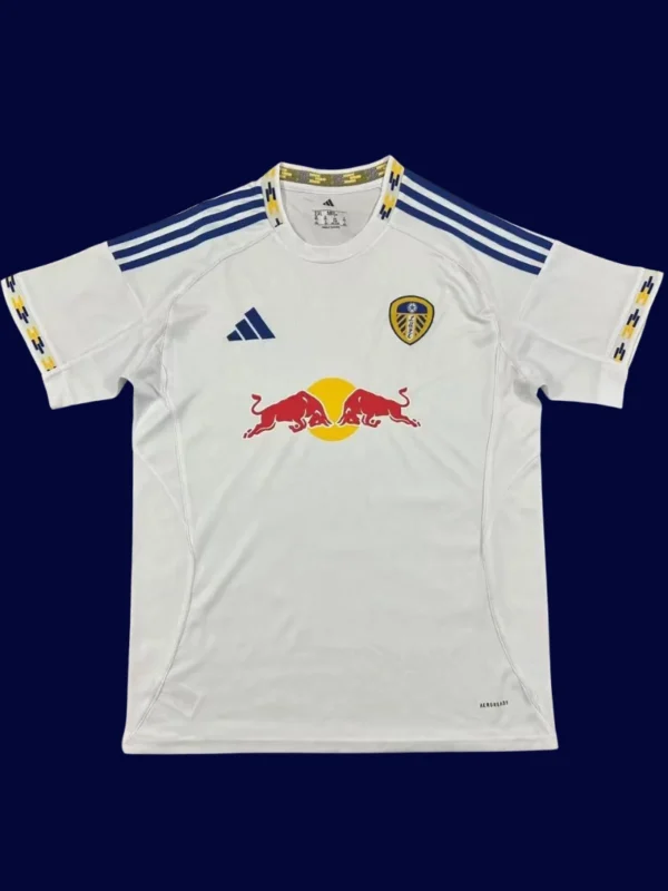 Leeds United Home Jersey 2526 Fans Version1 - kfcool.com Leeds United Home Jersey 25/26 Fans Version front with classic white design and club crest.
