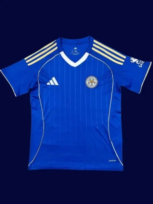 Leicester City Home Jersey 25/26 Fans Version front with club crest and blue design.