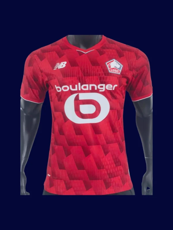 Lille Home Jersey 2526 Player Version1 - kfcool.com Lille Home Jersey 25/26 Player Version front pro‑grade lightweight performance shirt