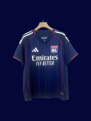 Lyon Away Jersey 2526 Fans Version1 Lyon Away Jersey 25/26 Fans Version front high‑quality breathable lightweight shirt