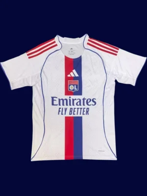 Lyon Home Jersey 2526 Fans Version1 Lyon Home Jersey 25/26 Fans Version front collectible high‑quality football top