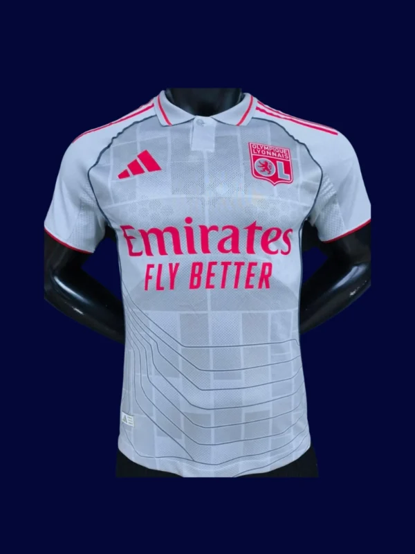 Lyon Third Jersey 25/26 Player Version front pro‑grade lightweight performance shirt