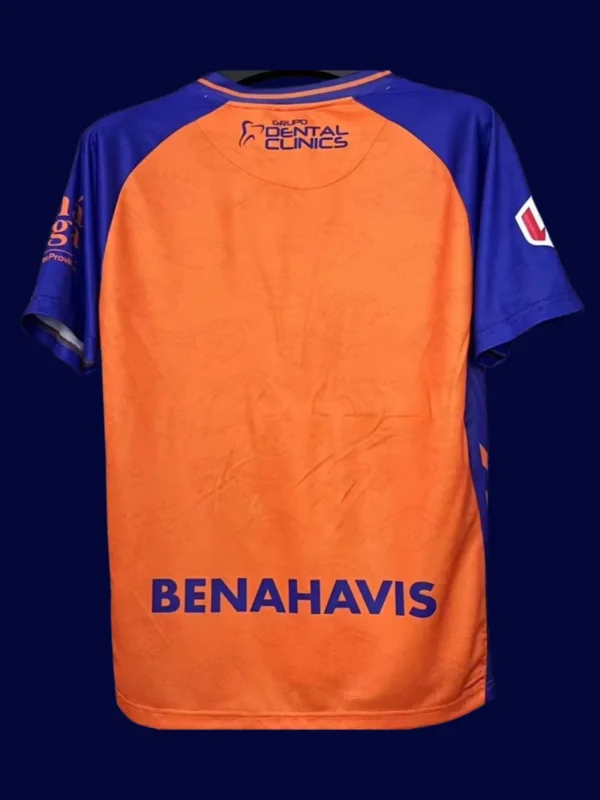 Malaga Bilbao Away Jersey 25/26 Fans Version back with number panel and sponsor.