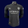 Man City 25/26 Away Black Long Sleeve Player Jersey Front