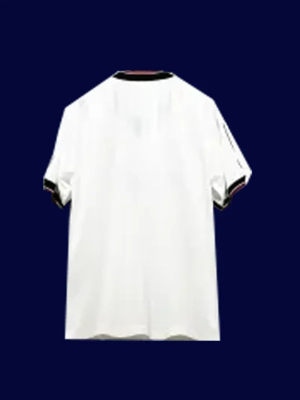 Manchester United Away White Retro Jersey 8283B - KFCool – Football Jerseys & Soccer Kits Store back view of away white retro jersey (82/83) showing number-ready back panel.