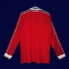 Manchester United Home Long Sleeve Retro Jersey 9899B - KFCool – Football Jerseys & Soccer Kits Store back view of home long sleeve retro jersey (98/99) showing number-ready back panel.