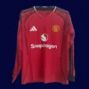 ManU 25/26 Home Red Long Sleeve Fans Front, casual sleeve, fan warmth