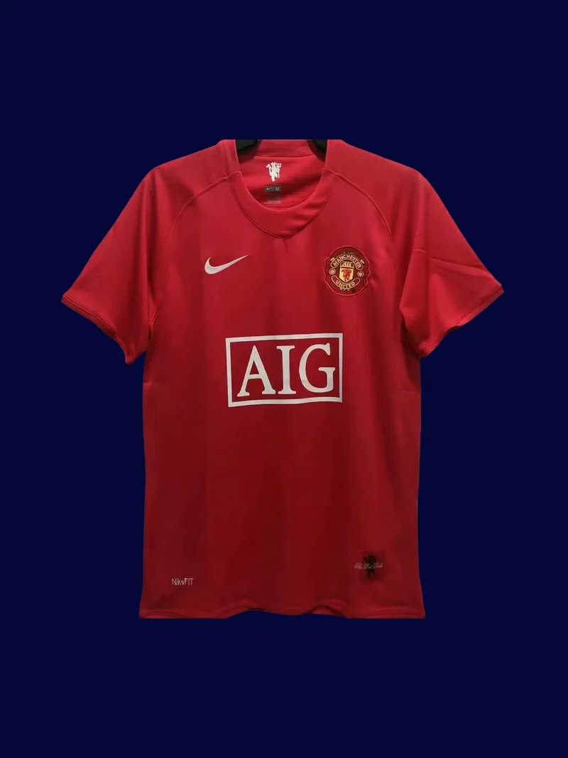Manchester United Home Red Retro Jersey 07/08