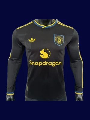 ManU 25/26 Third Long Sleeve Player Front, third kit, player cut