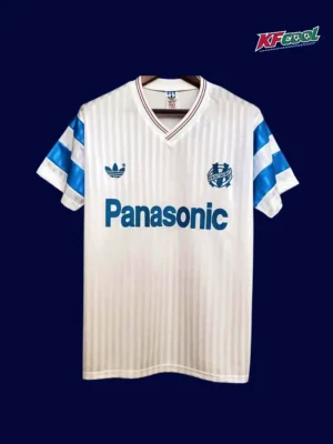 Marseille home classic retro jersey 1990 front view