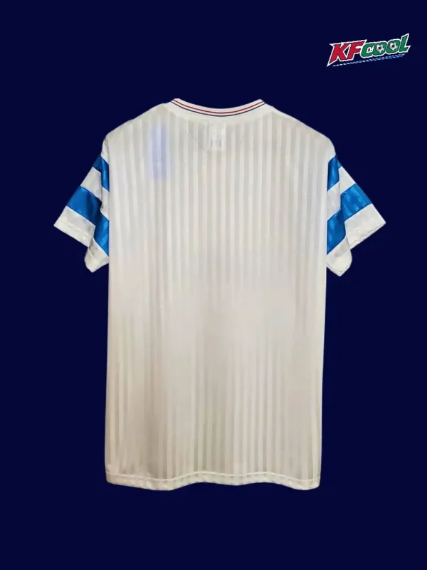 Marseille home classic retro jersey 1990 back view