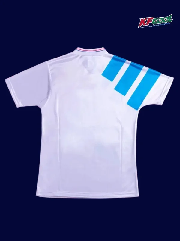 Marseille Home Classic Retro Jersey 199293B - KFCool – Football Jerseys & Soccer Kits Store Marseille home classic retro jersey 1992/93 back view