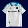 Marseille home classic retro jersey 1998/99 front white blue design