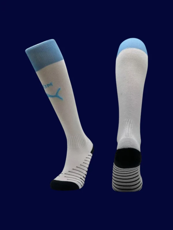 Marseille Home Sock 2526 - kfcool.com Marseille Home Sock 25/26 front lightweight breathable football socks