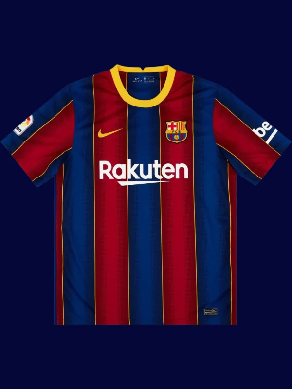 Messi Barcelona home retro jersey front 20/21, high-quality breathable fan classic with #10.