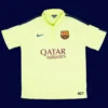 Messi 10 Barcelona Third Yellow Retro Jersey 1415A - KFCool – Football Jerseys & Soccer Kits Store Messi Barcelona third yellow retro jersey front 14/15, high-quality breathable fan classic.