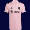 Messi 10 Inter Miami Home Pink Jersey 2023A - kfcool.com Messi Inter Miami home pink jersey front, high-quality breathable fan shirt.