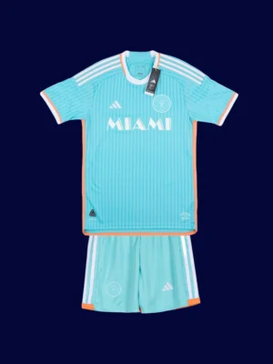 Messi #10 Inter Miami Third Blue Kids Kit 2025