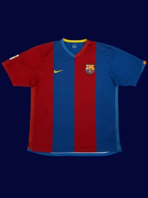 Messi #19 Barcelona Home Retro Jersey 06/07