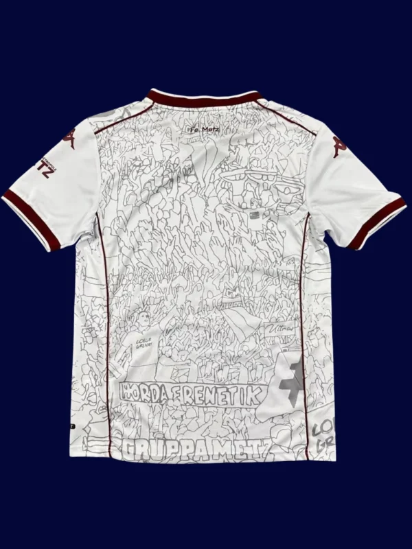 Metz Away Jersey 25/26 Fans Version back custom name & number
