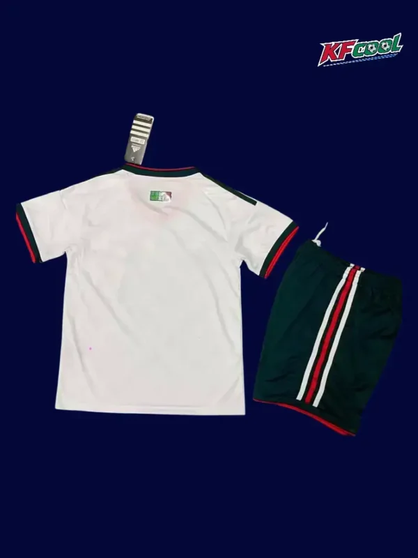 Mexico away white kids kit 26/27 back showing number area