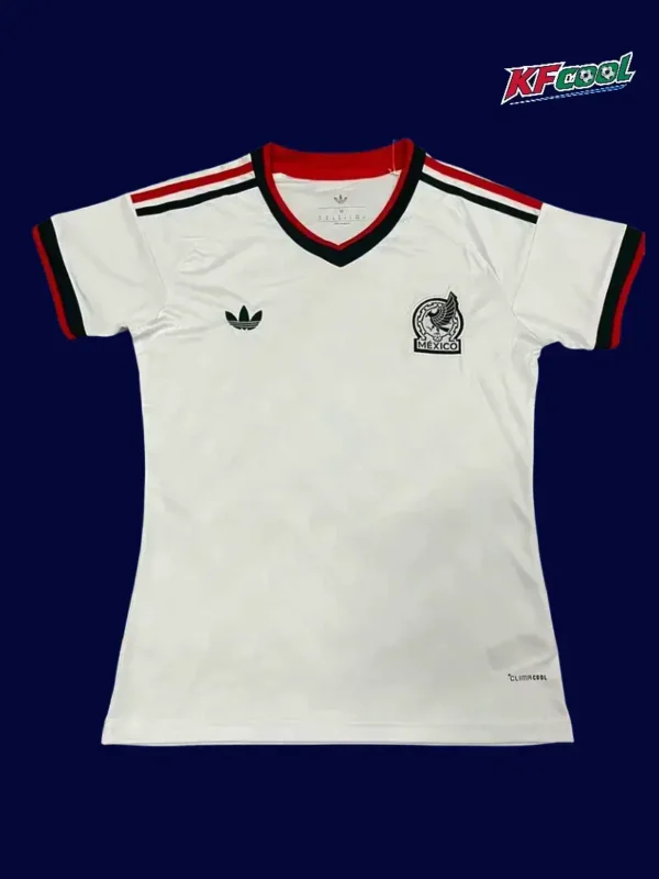 Mexico away white women’s jersey 26/27 fans front, tailored fit