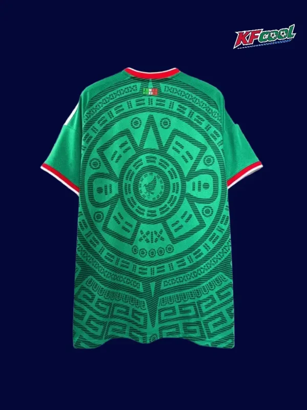 Mexico Home Green Jersey 2627 Fans Version2 - kfcool.com Mexico home green jersey 26/27 fans back with collar detail