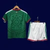 Mexico home green kids kit 26/27 back with name area