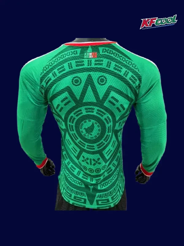 Mexico Home Green LS Jersey 2627 Player Version2 - kfcool.com Mexico home green LS jersey 26/27 player back — ventilation panels