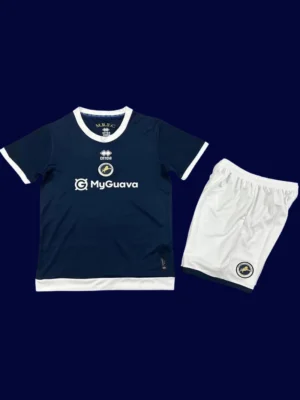 Millwall Home Jersey Kids kits 2526 A Millwall Home Kids Kits 25/26 back showing printed number panel.