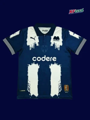 Monterrey World Cup Home Jersey 2526 Fans Version1 Monterrey World Cup home jersey 25/26 fans version front navy white stripes